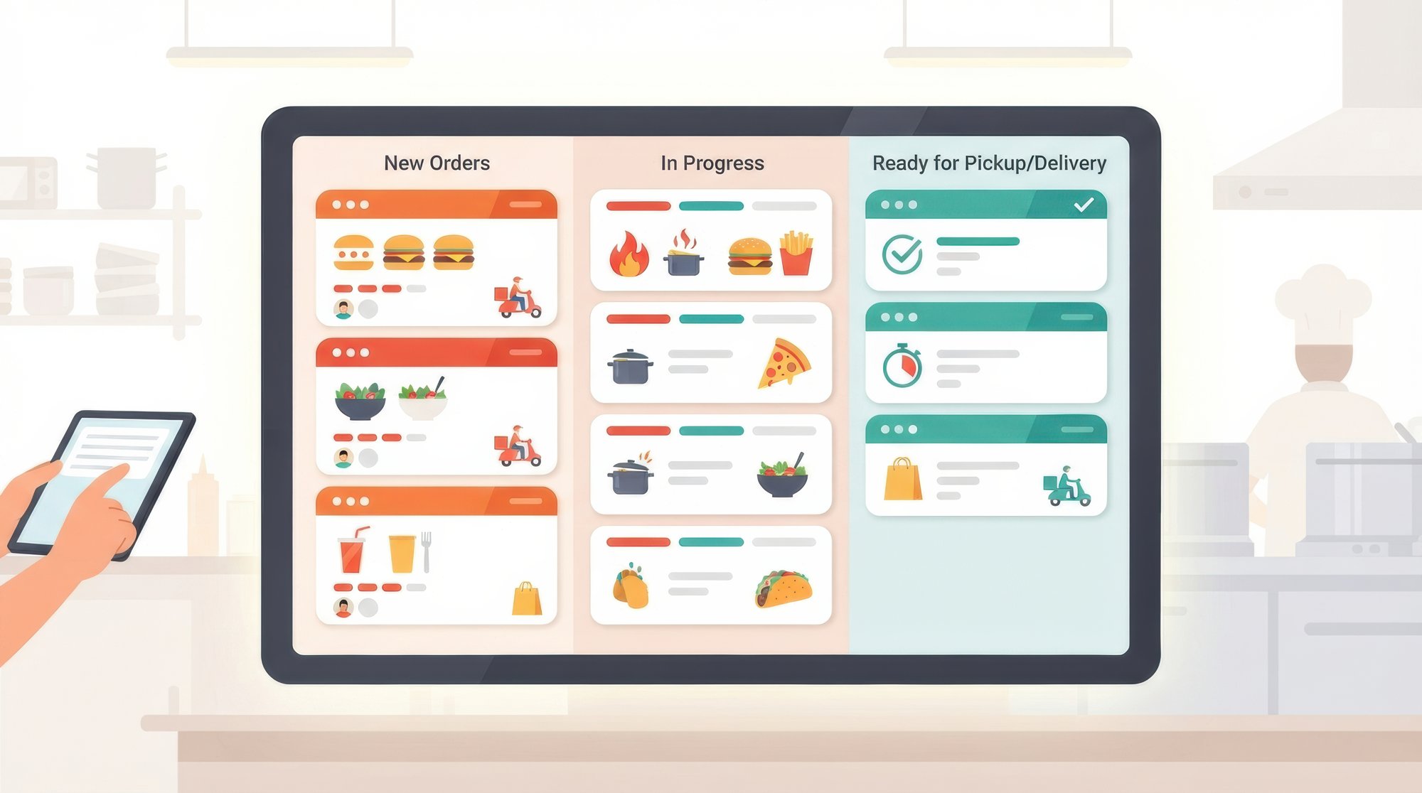Subscription dashboard on tablet